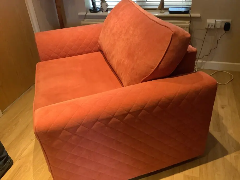 DFS SOFA 2SEATER ORANGE