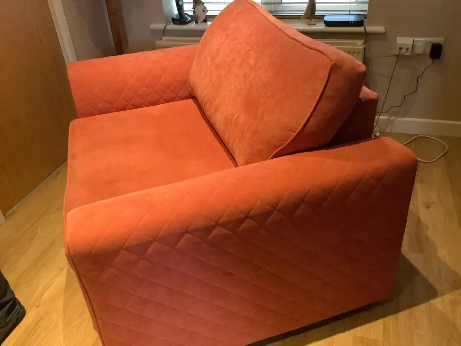 DFS SOFA 2SEATER ORANGE
