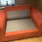 DFS SOFA 2SEATER ORANGE