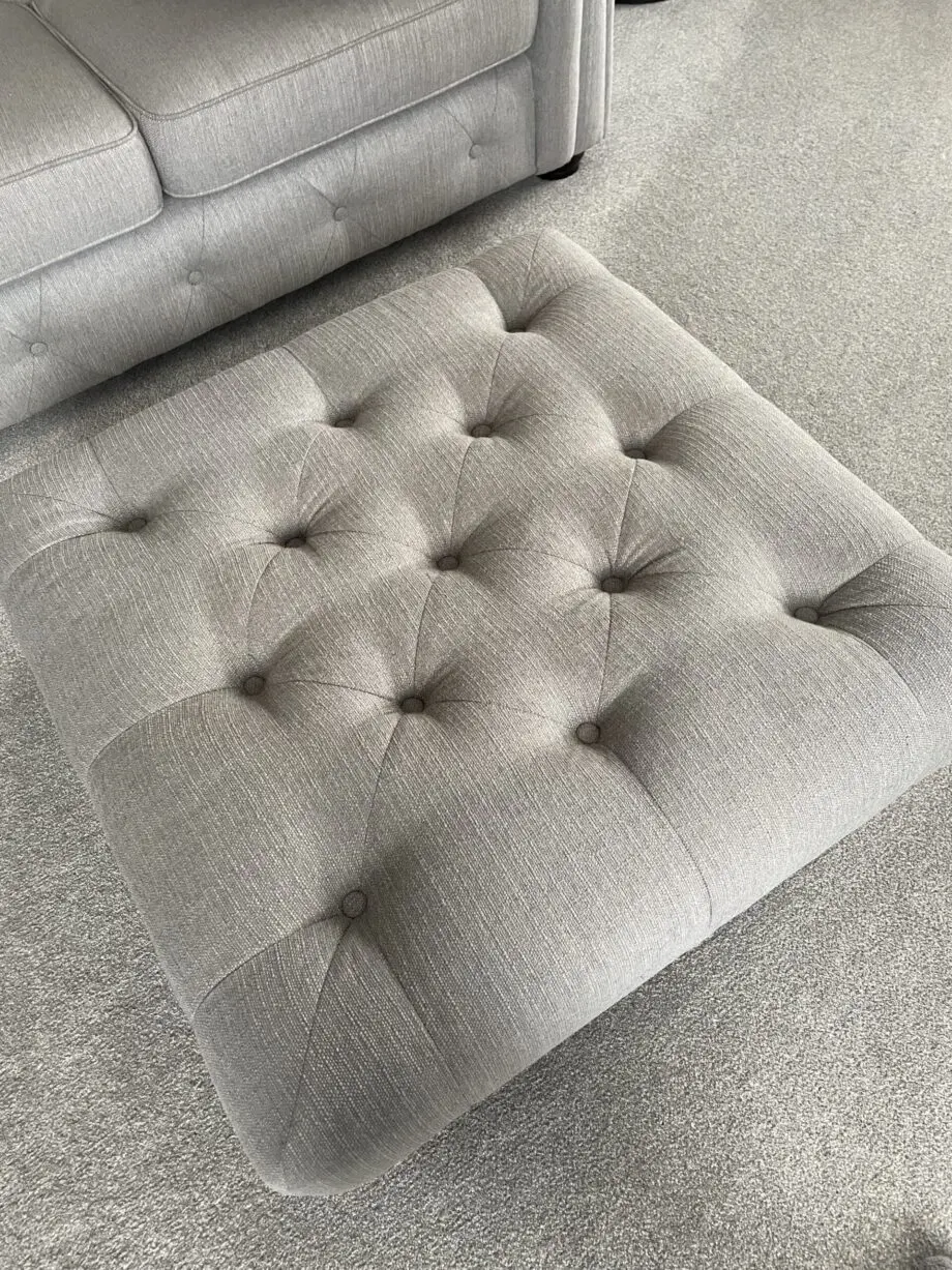 DFS Belair 2 seater sofa and footstool in Ash