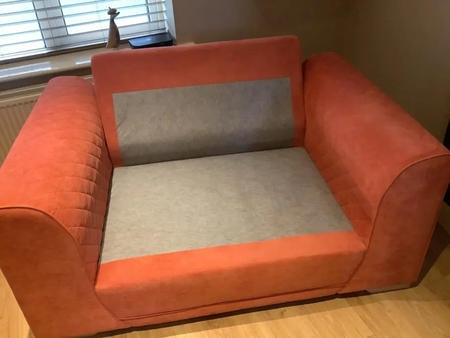 DFS SOFA 2SEATER ORANGE
