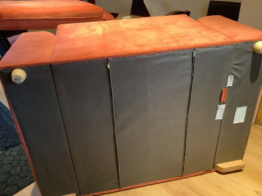 DFS SOFA 2SEATER ORANGE