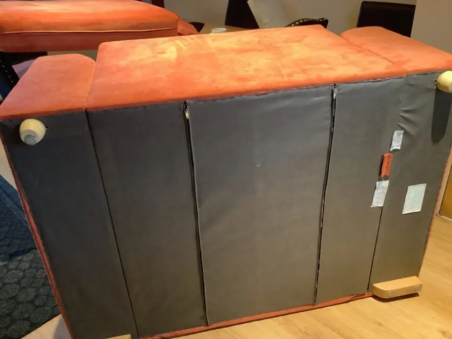 DFS SOFA 2SEATER ORANGE