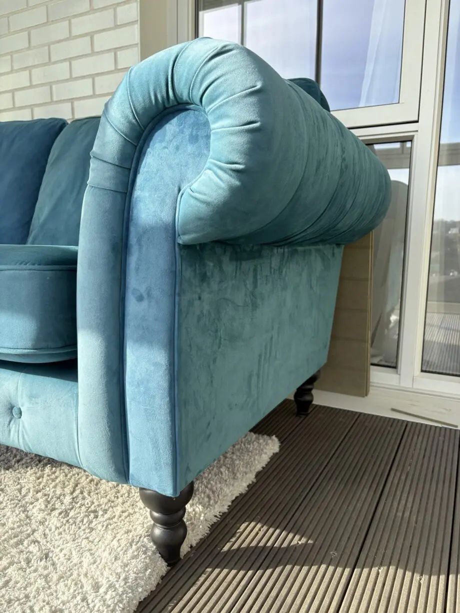 IKEA 3-seater velvet sofa