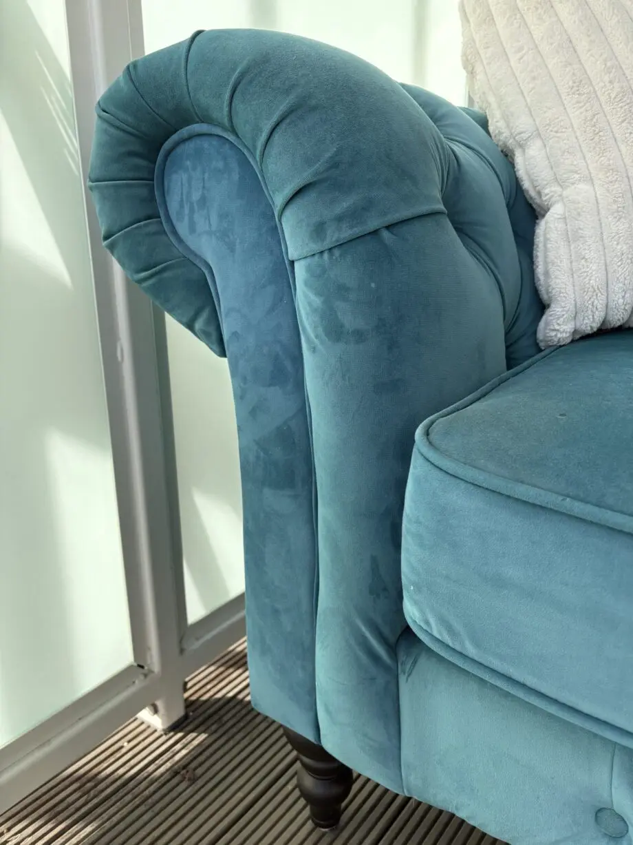 IKEA 3-seater velvet sofa