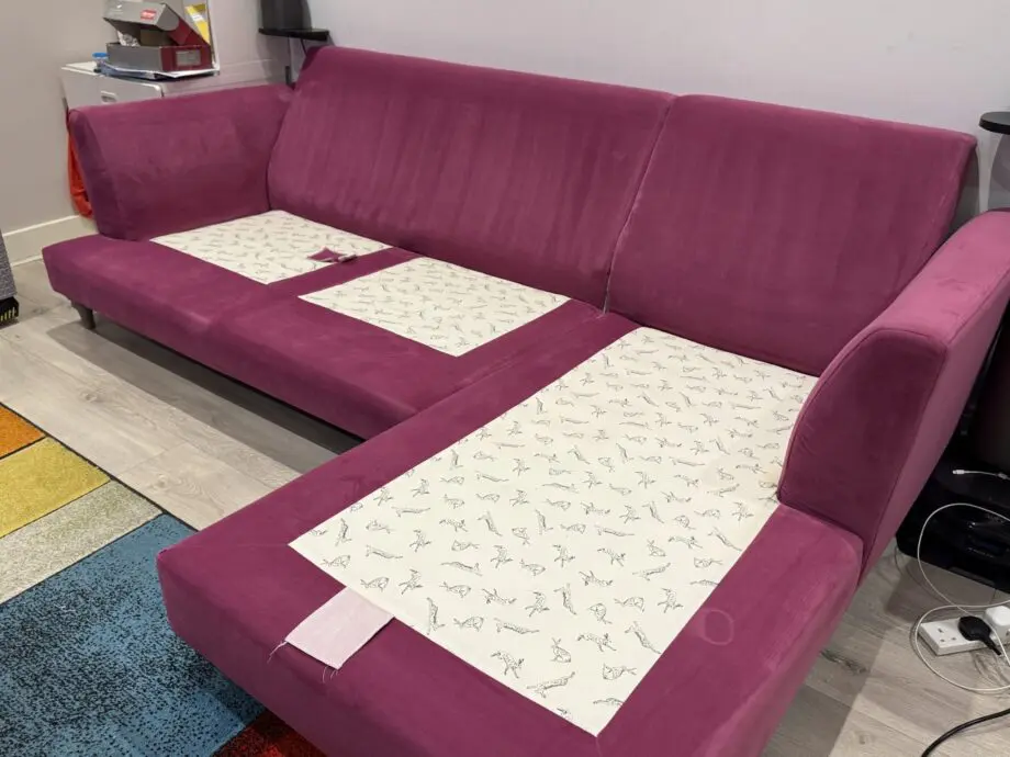 Joules Patterdale velvet right facing sofa
