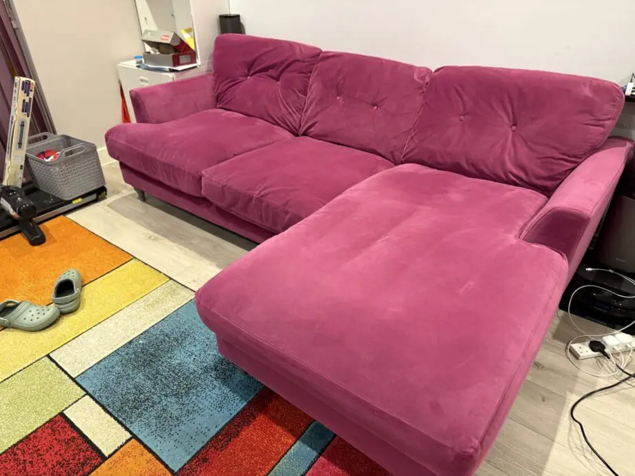 Joules Patterdale velvet right facing sofa
