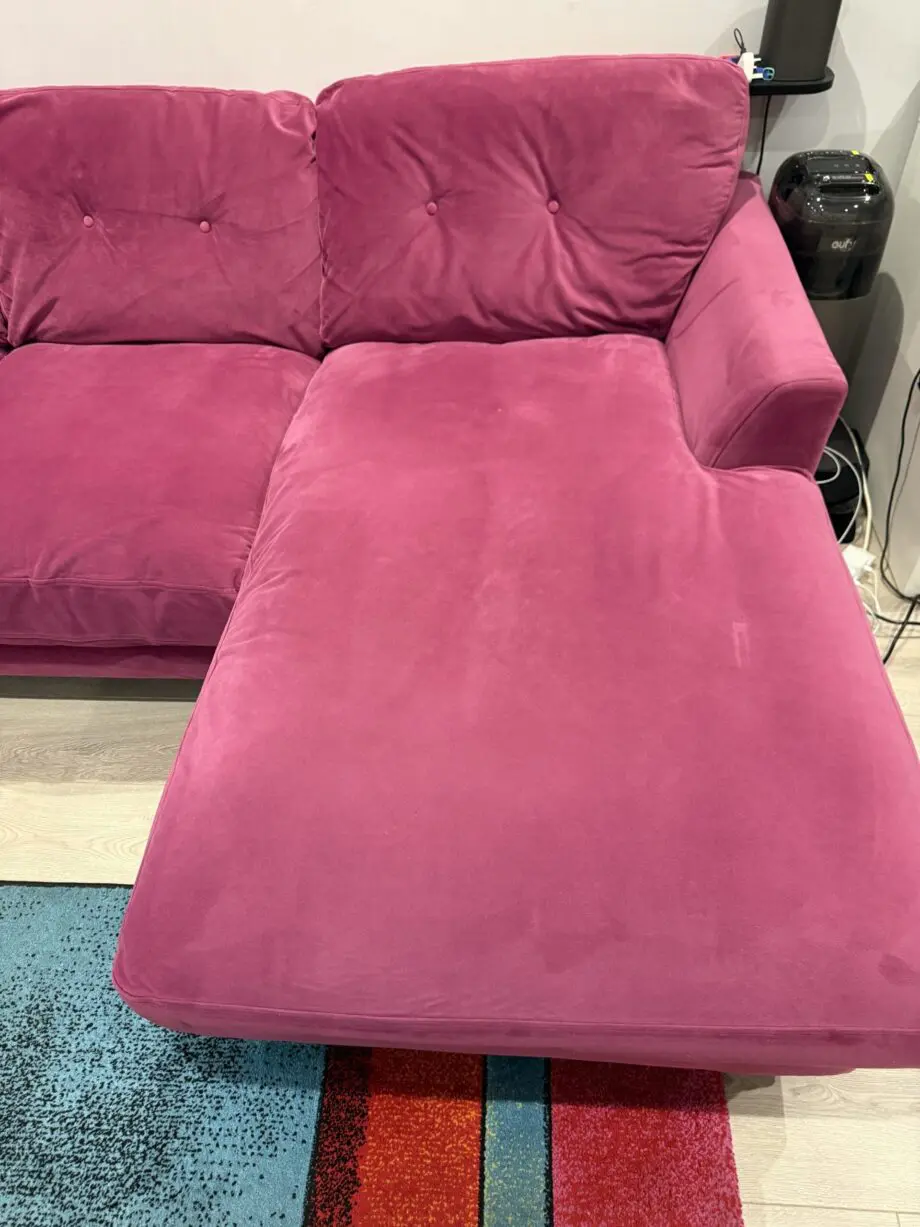 Joules Patterdale velvet right facing sofa