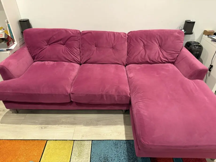 Joules Patterdale velvet right facing sofa