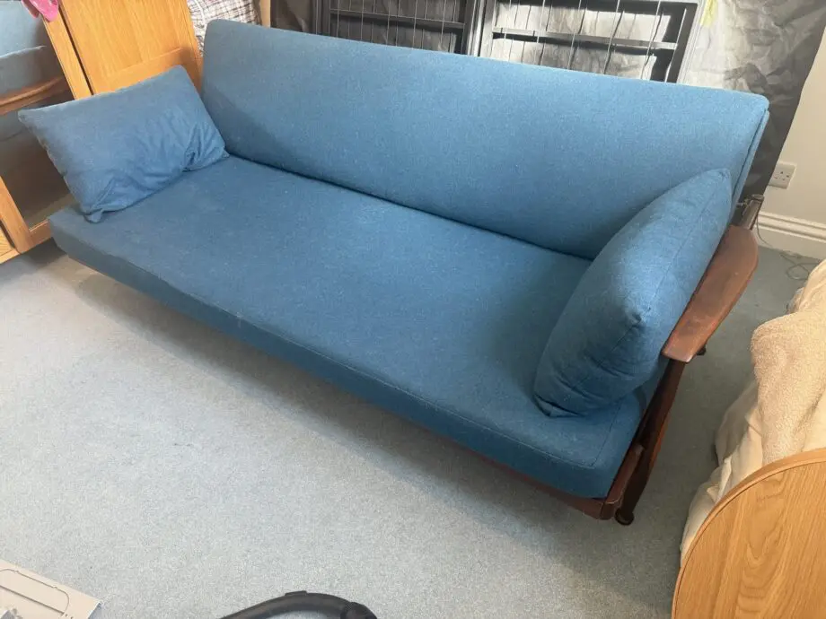 Vintage blue sofa