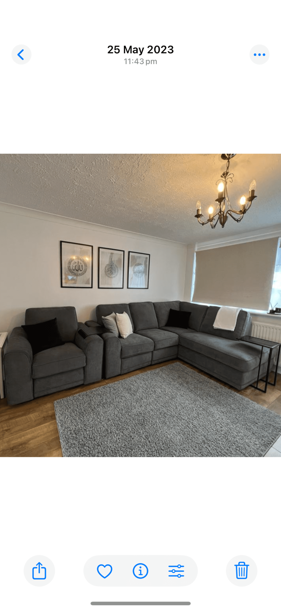 DFS Grey Orka Corner Sofa in Excellent Condition
