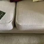 2 Seater beige Sofa bed