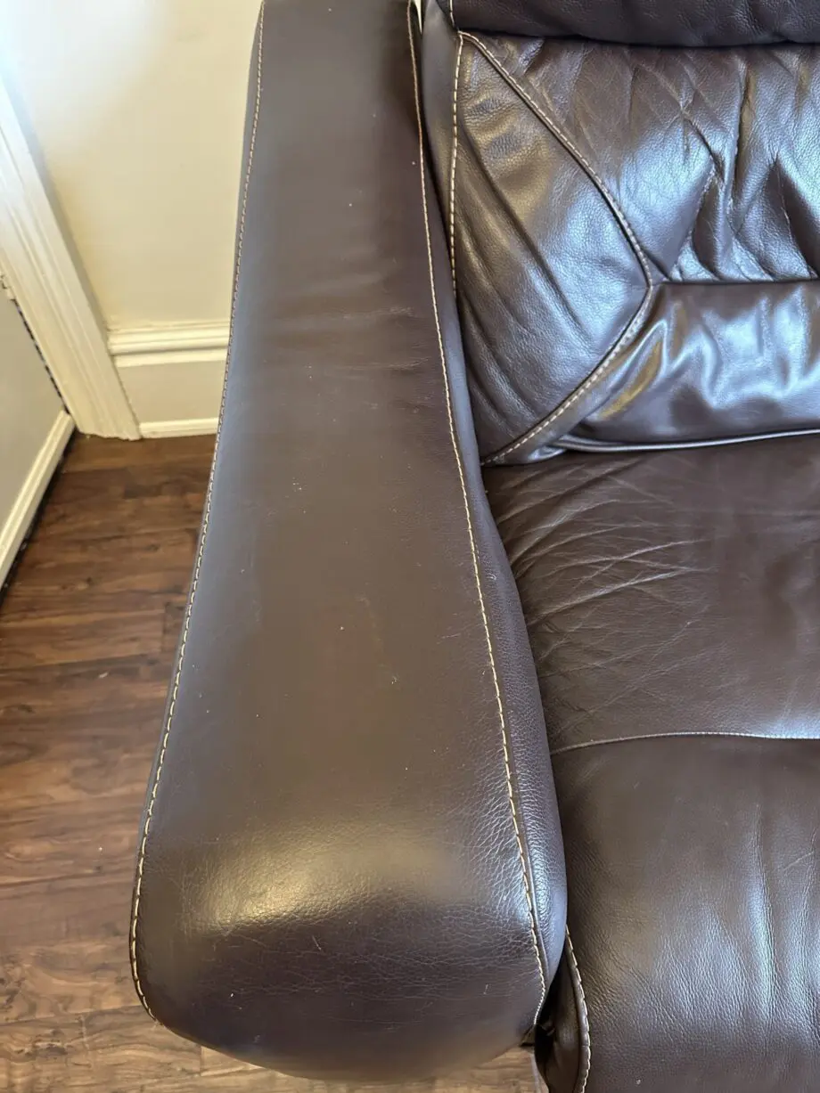 DFS Reclining Sofa 2 seat in Chestnut
