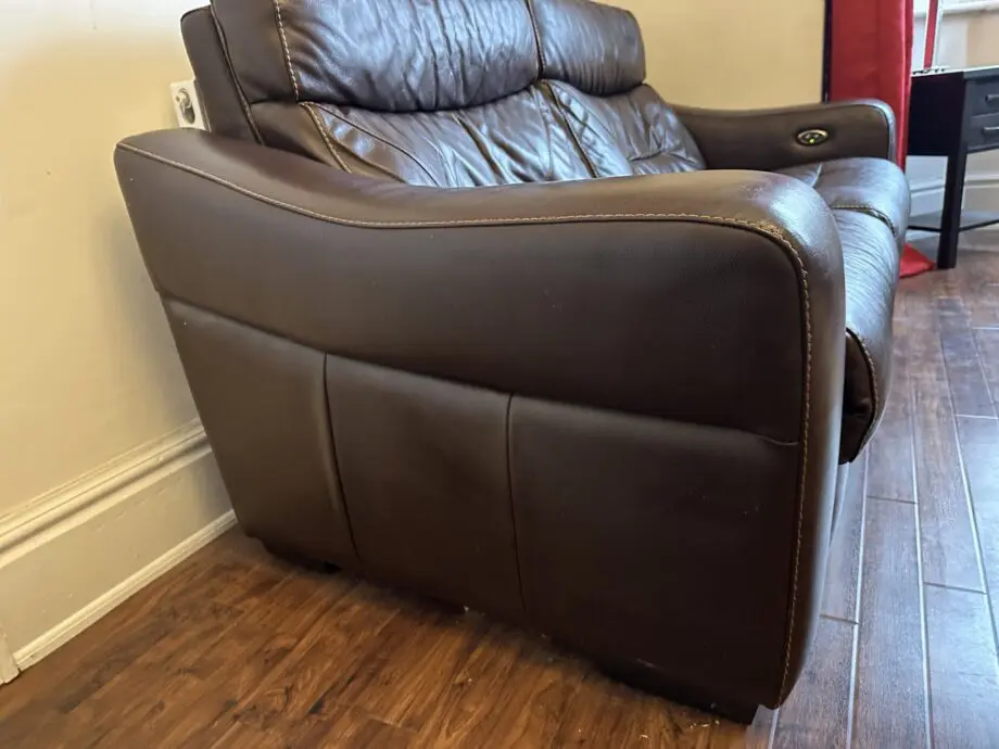DFS Reclining Sofa 2 seat in Chestnut