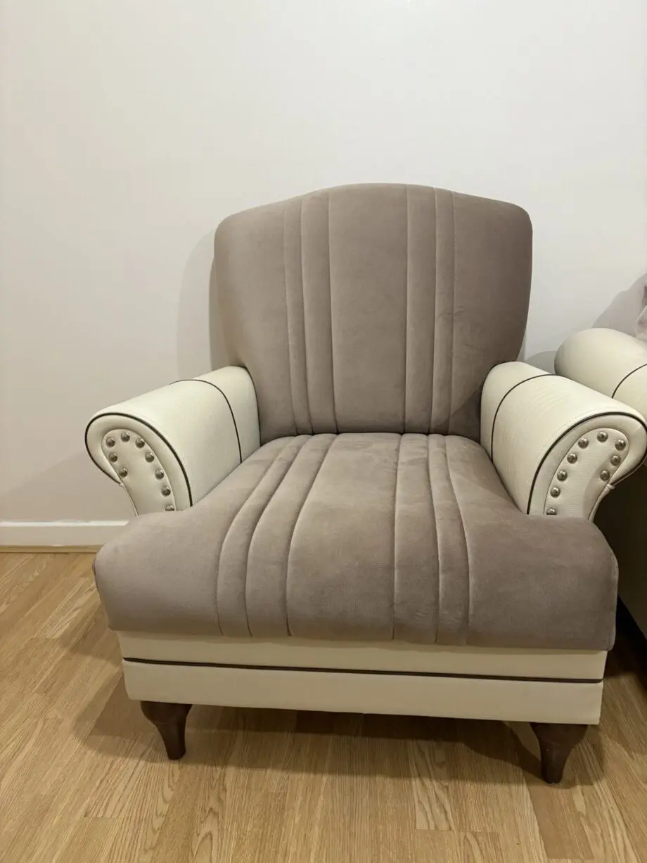 Bellona + beige and purple/brown + sofa set