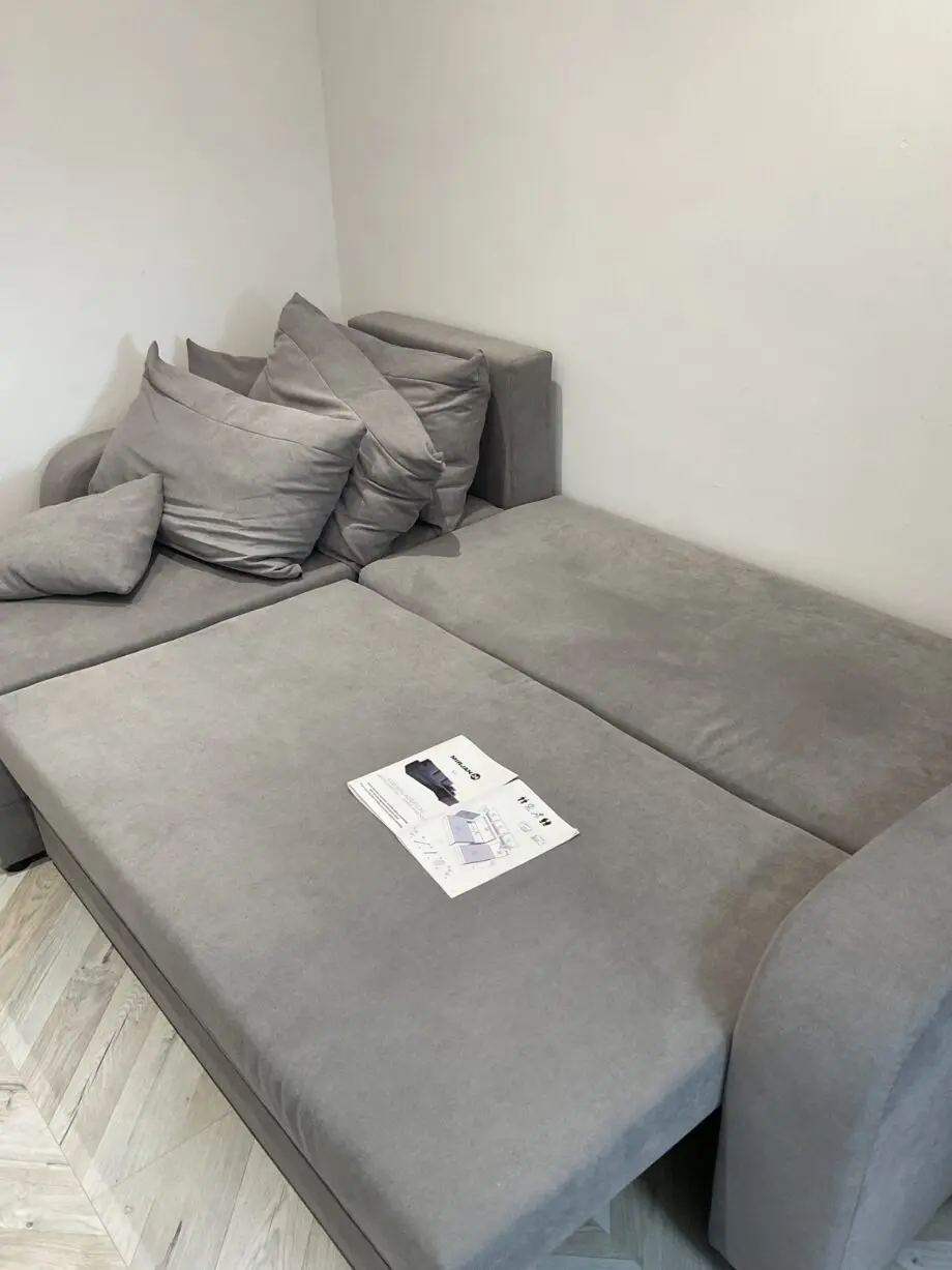 Grey sofa bed