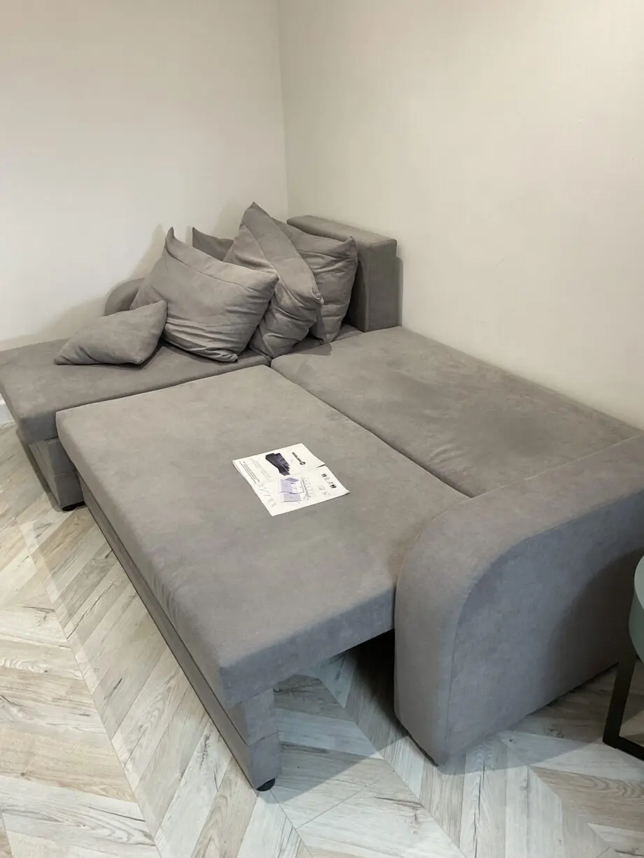 Grey sofa bed