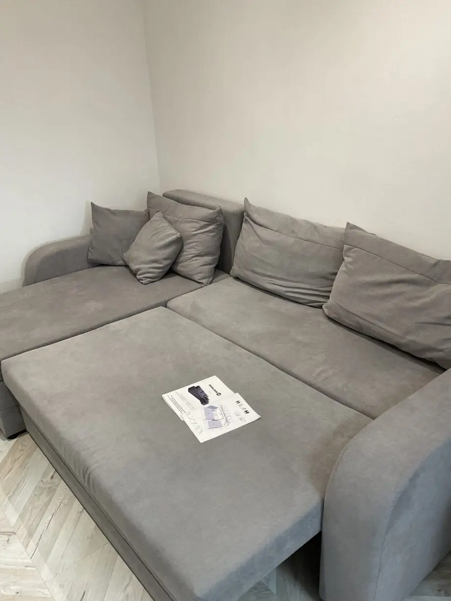 Grey sofa bed