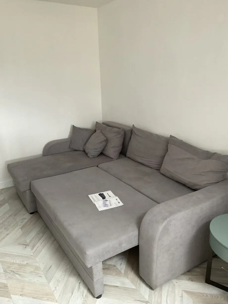 Grey sofa bed