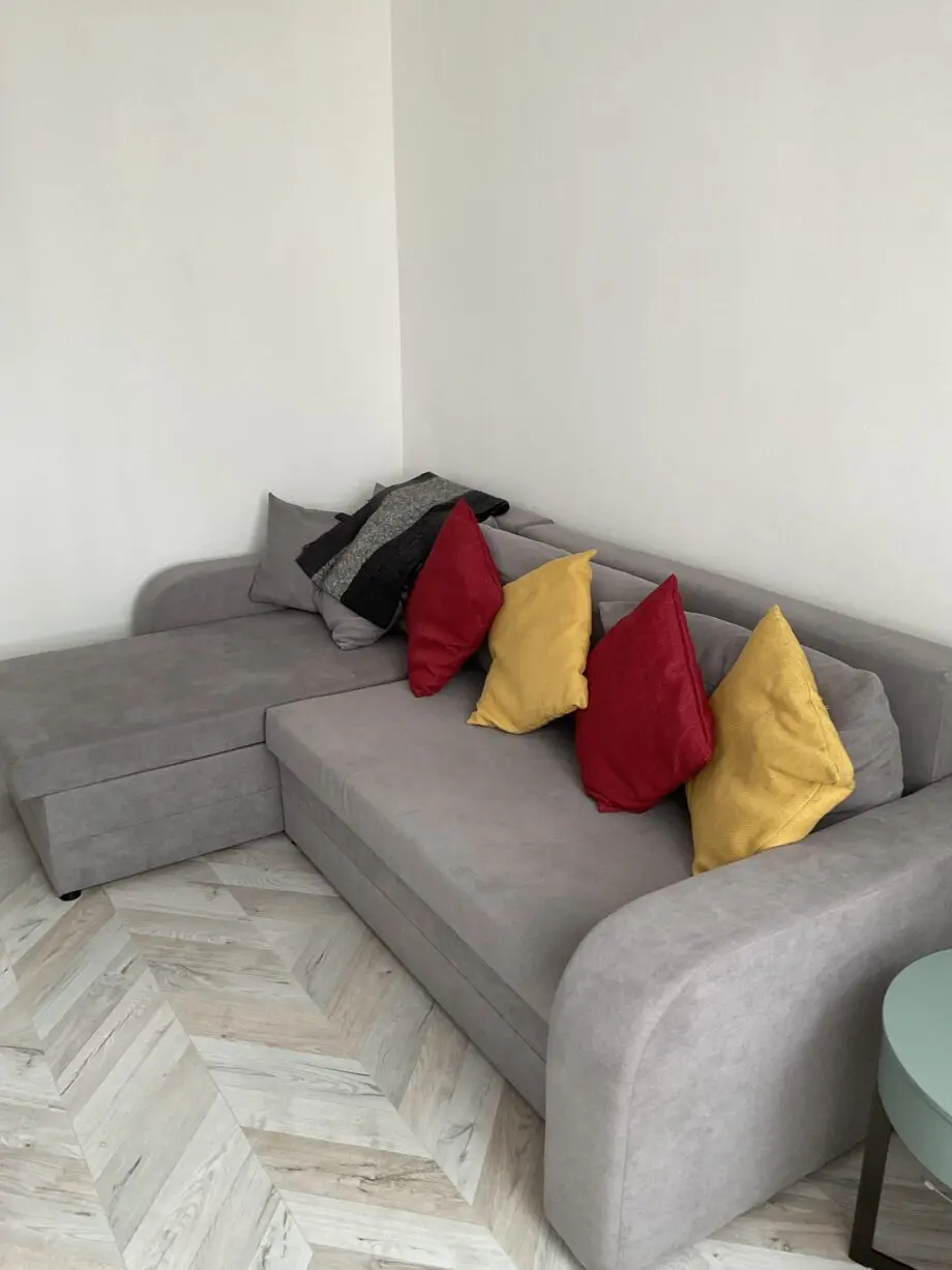 Grey sofa bed