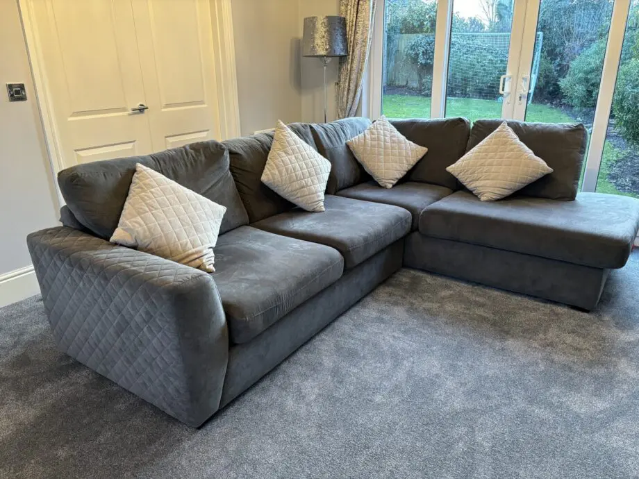 Gorgeous DFS Grey Corner Sofa in Excellent Condition