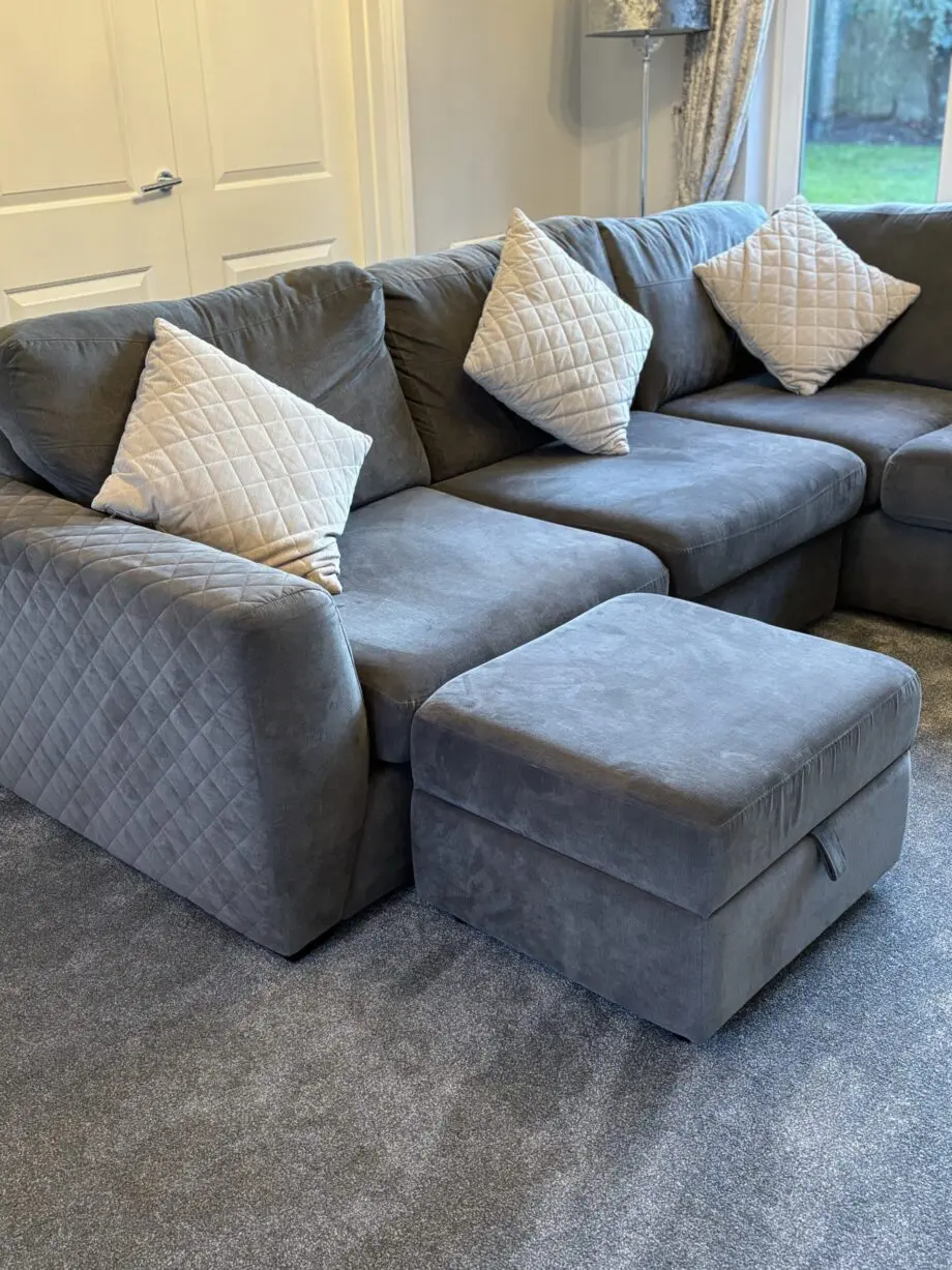Gorgeous DFS Grey Corner Sofa in Excellent Condition