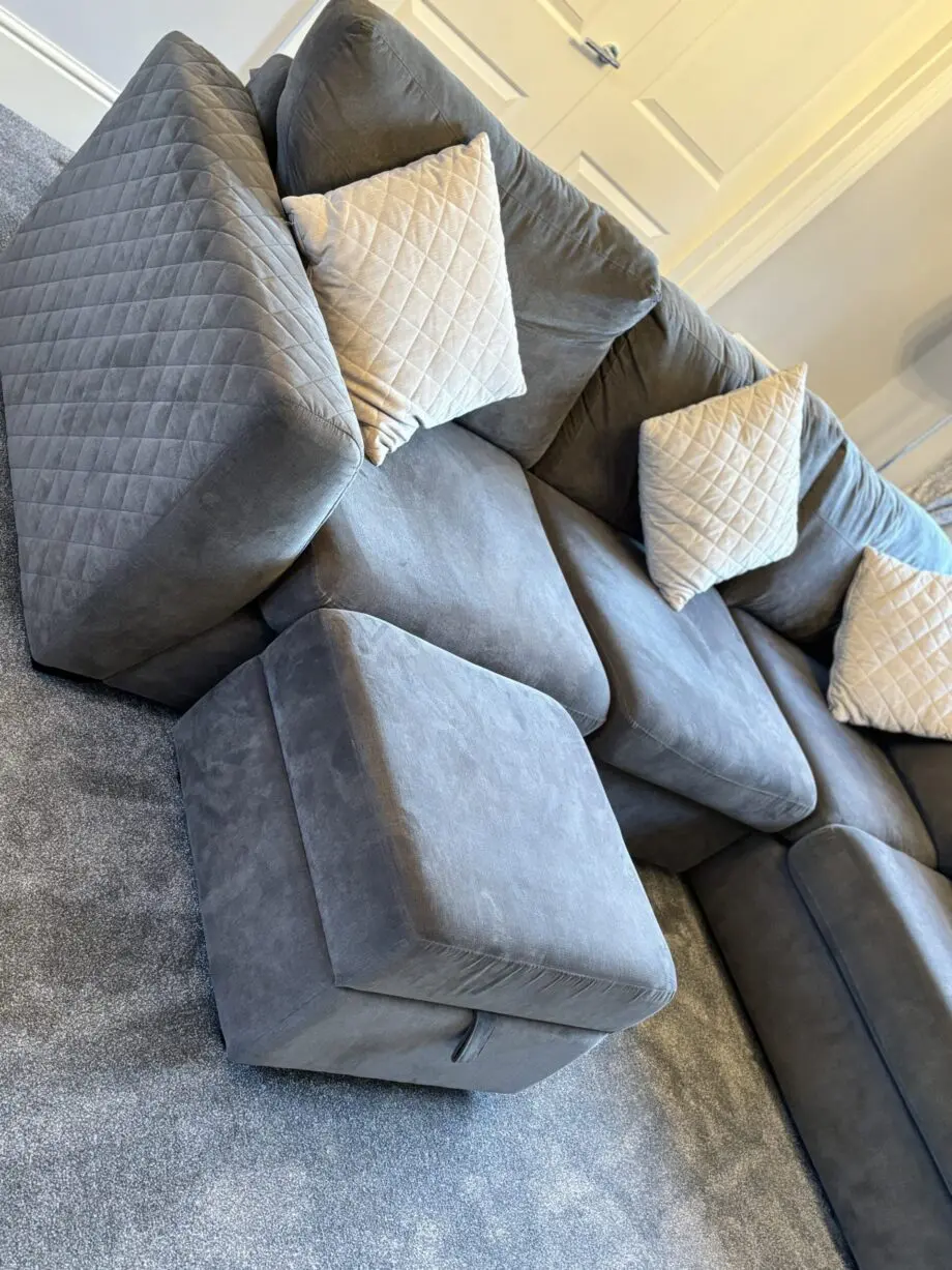 Gorgeous DFS Grey Corner Sofa in Excellent Condition