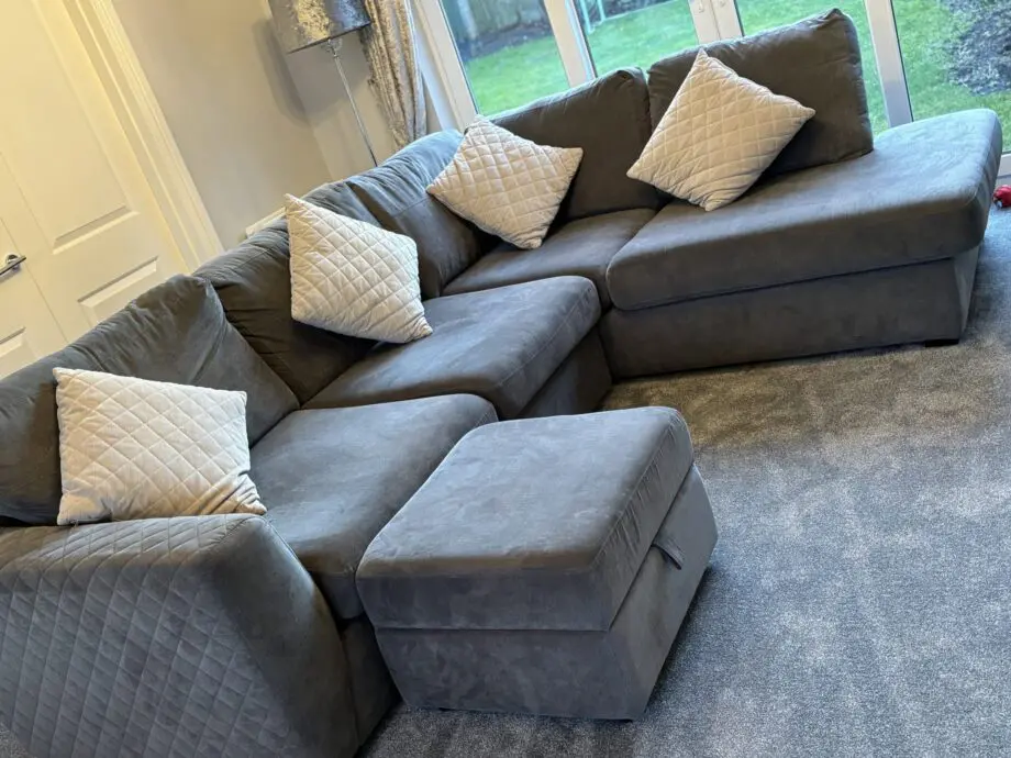 Gorgeous DFS Grey Corner Sofa in Excellent Condition