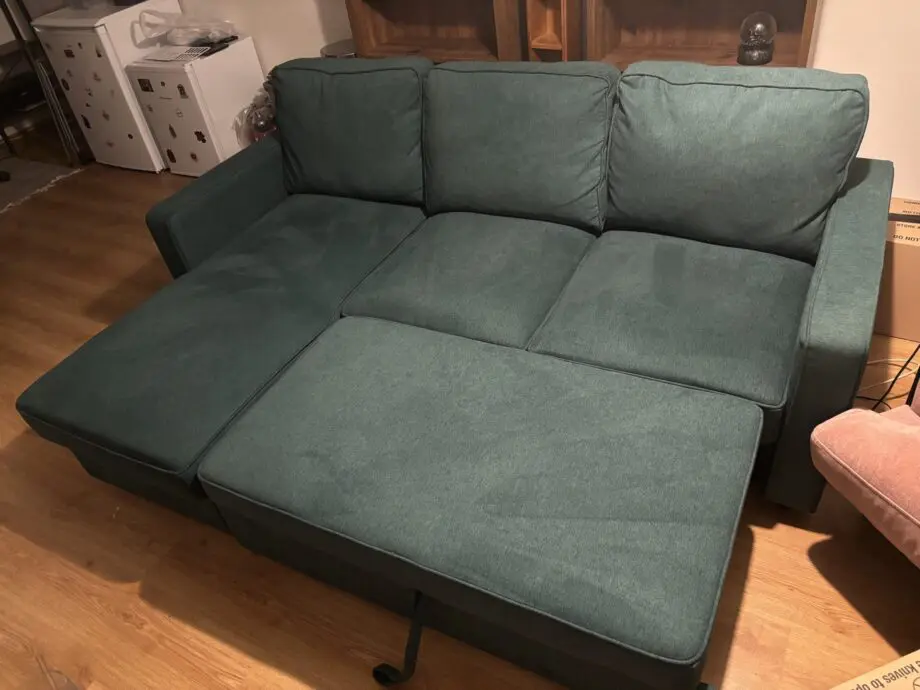Dunelm Reversible Corner Double Sofa Bed - Bottle Green