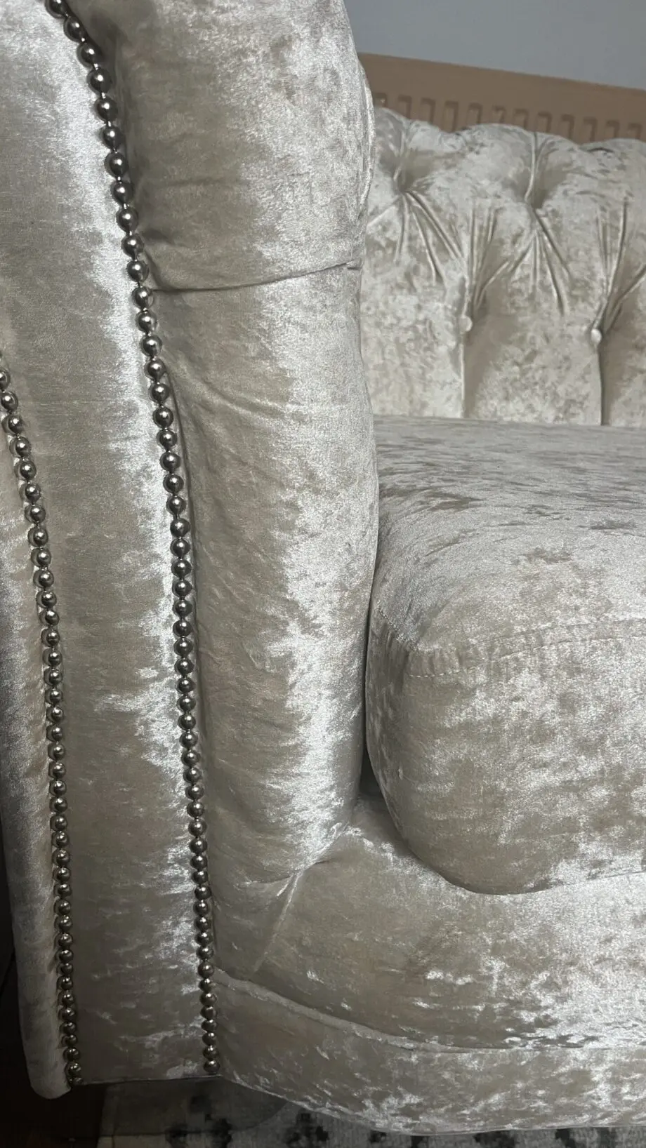 Chesterfield soft velvet 2 seater from next