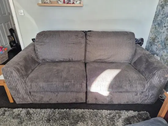 DFS Electric Reclining 3 Seater Sofa - Grey
