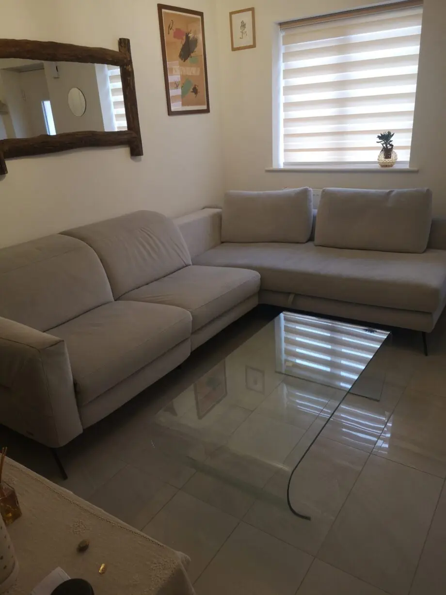Natuzzi PATTO corner Sofa light grey