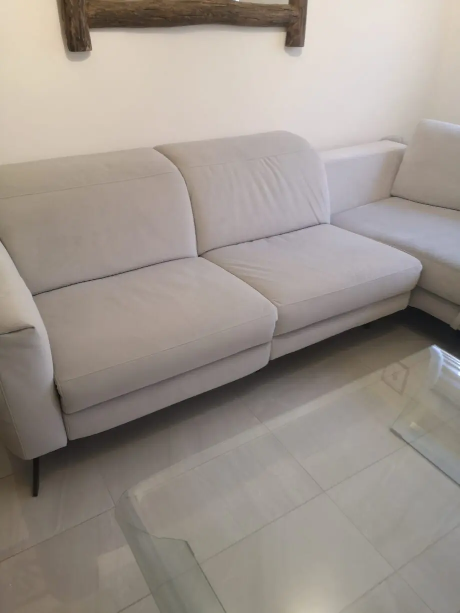 Natuzzi PATTO corner Sofa light grey