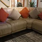 Harvey's Cream Leather Corner Sofa