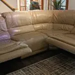 Harvey's Cream Leather Corner Sofa