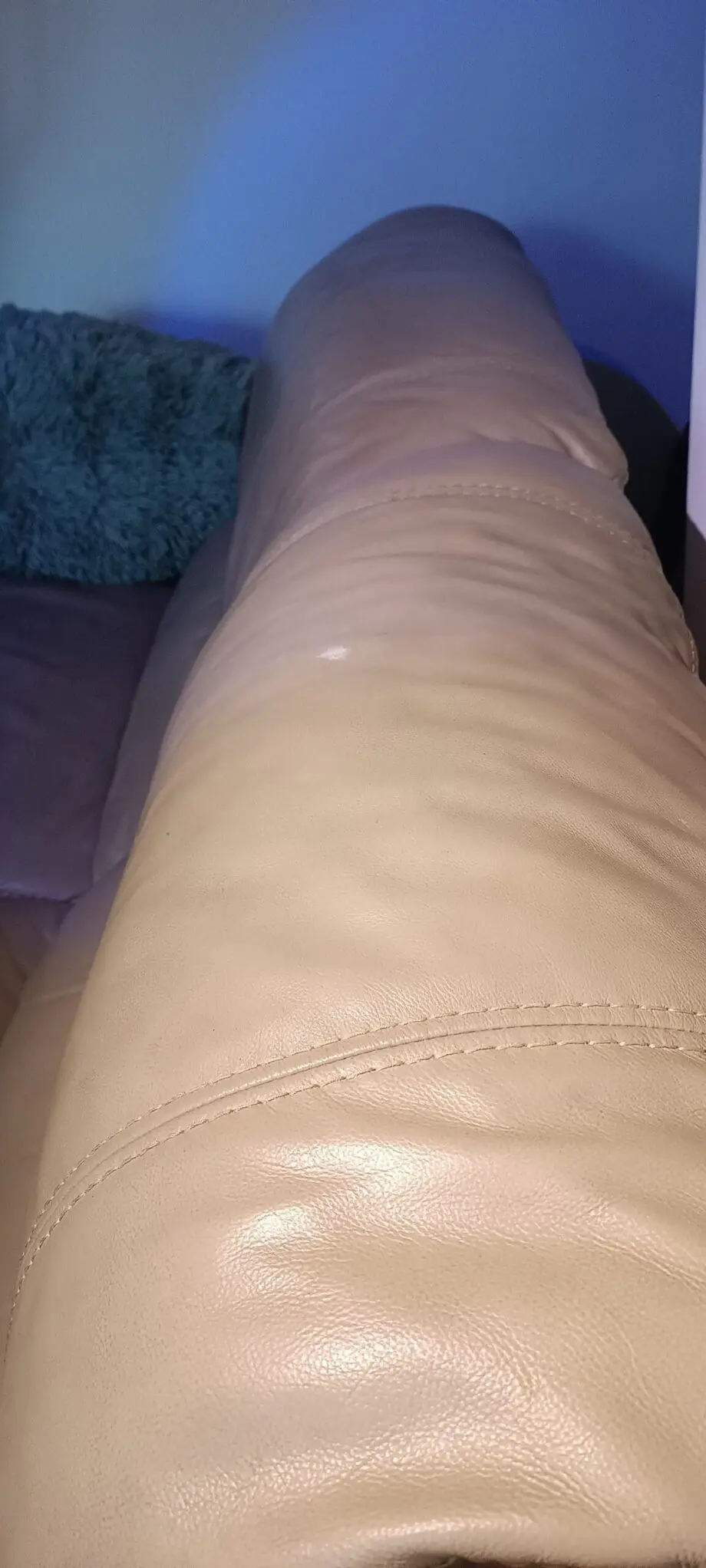 Harvey's Cream Leather Corner Sofa