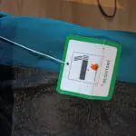 Teal velvet sofa