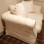 DFS 2 seater white sofa