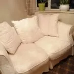 DFS 2 seater white sofa