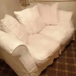 DFS 2 seater white sofa