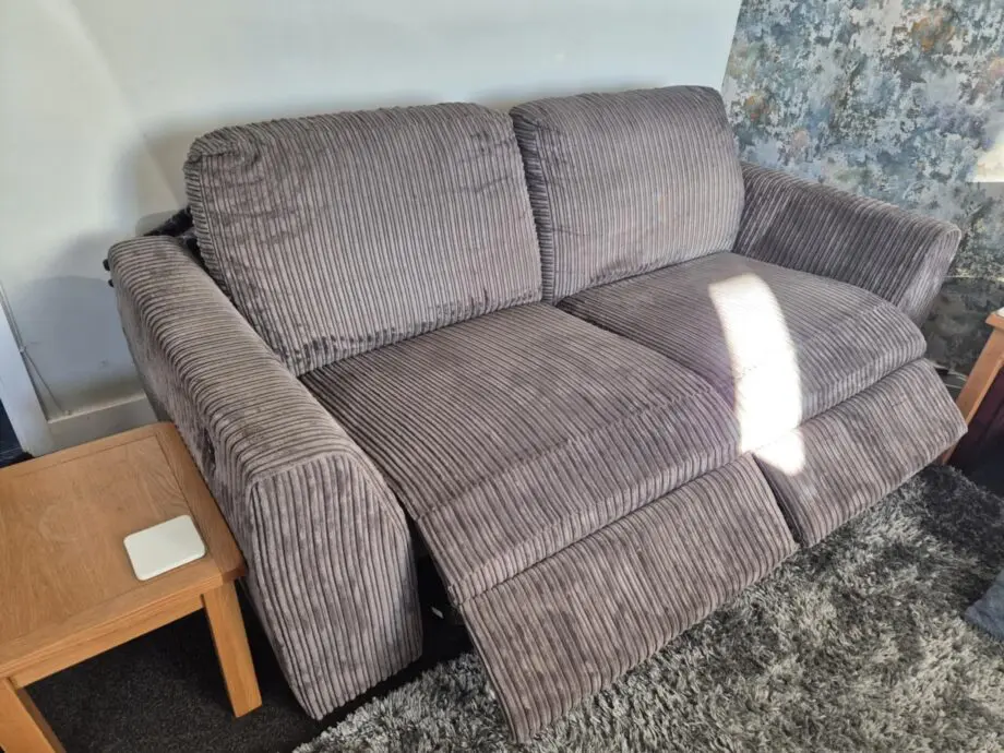 DFS Electric Reclining 3 Seater Sofa - Grey
