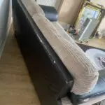 Two brown/beige sofa sets.