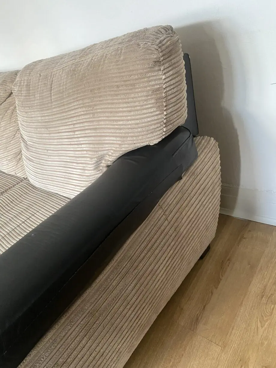 Two brown/beige sofa sets.
