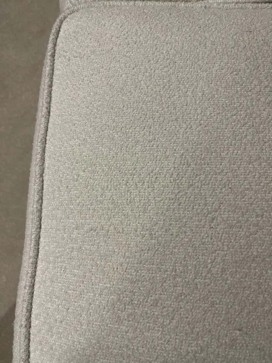 Modern Boucle Sofa 3 Seater with Armrests, Off-White