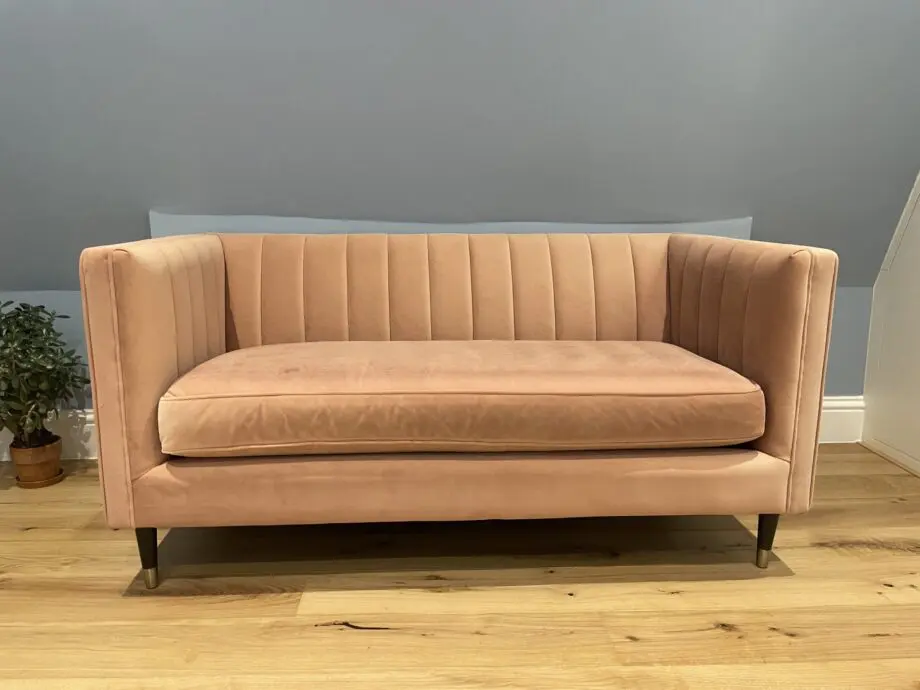 Made Evadine Blush Pink 2 seater sofa