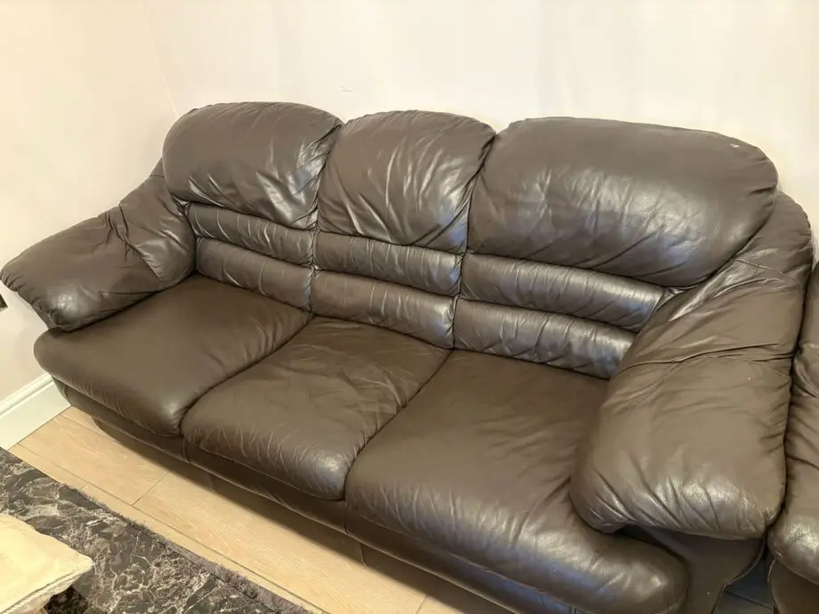 5 Piece Black Leather Sofa Set *OPEN TO OFFERS*