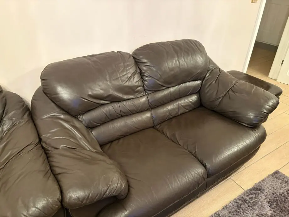 5 Piece Black Leather Sofa Set *OPEN TO OFFERS*