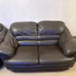 5 Piece Black Leather Sofa Set *OPEN TO OFFERS*