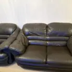 5 Piece Black Leather Sofa Set *OPEN TO OFFERS*