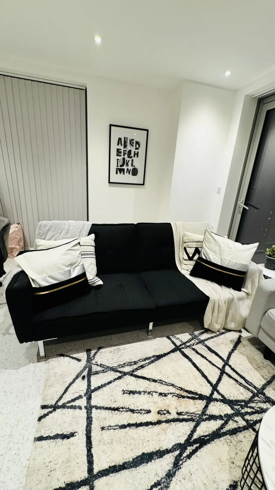 Wayfair Sofa Bed - Black - Almost New